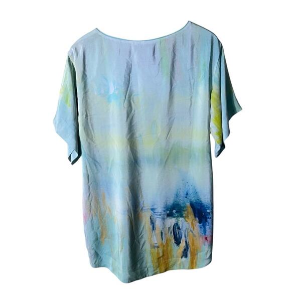 Maeve Anthropologie Claire Silk Watercolor Dress Size XS - Picture 5 of 8